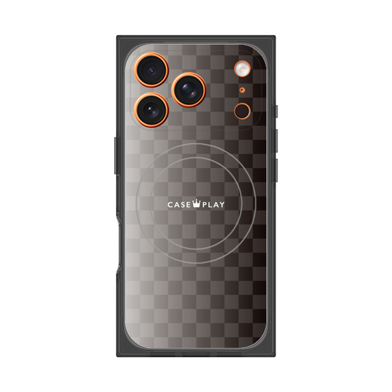 Premium Square Case with MagSafe［ CASEPLAY Check - Black ］