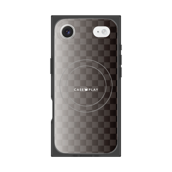 Premium Square Case with MagSafe［ CASEPLAY Check - Black ］