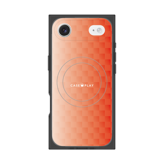 Premium Square Case with MagSafe［ CASEPLAY Check - Orange ］