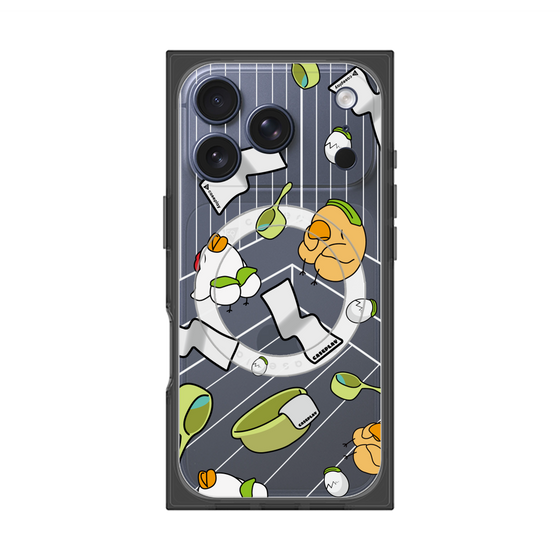 Premium Square Case with MagSafe［ Original - Bird Sauna ］