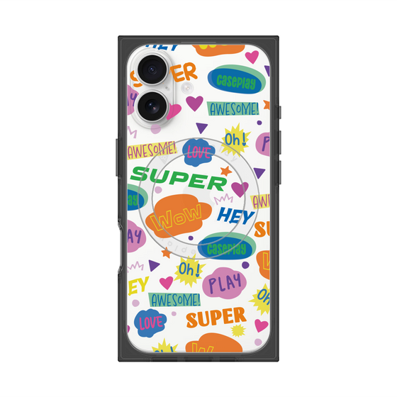 Premium Square Case with MagSafe［ Original - Colorful Moji ］