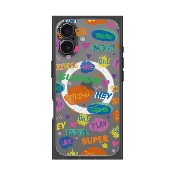 Premium Square Case with MagSafe［ Original - Colorful Moji ］