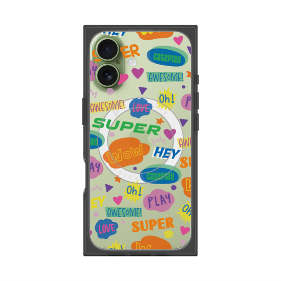 Premium Square Case with MagSafe［ Original - Colorful Moji ］