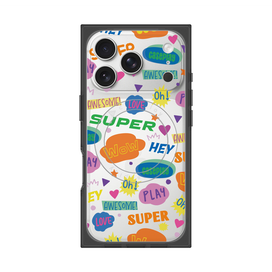 Premium Square Case with MagSafe［ Original - Colorful Moji ］