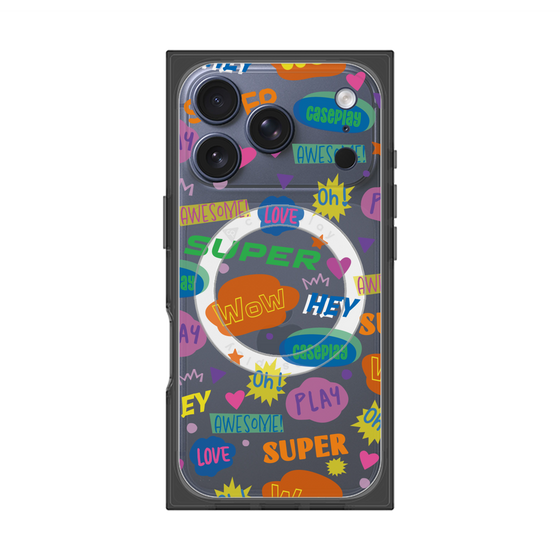 Premium Square Case with MagSafe［ Original - Colorful Moji ］