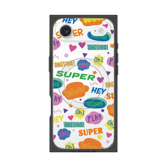 Premium Square Case with MagSafe［ Original - Colorful Moji ］