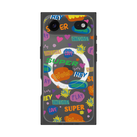 Premium Square Case with MagSafe［ Original - Colorful Moji ］