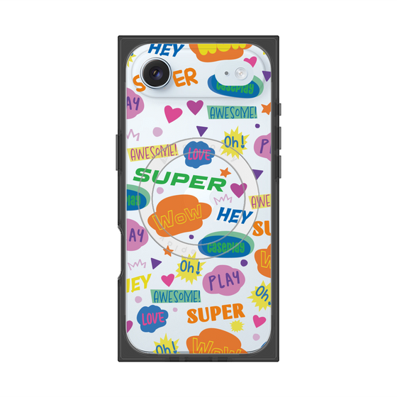 Premium Square Case with MagSafe［ Original - Colorful Moji ］