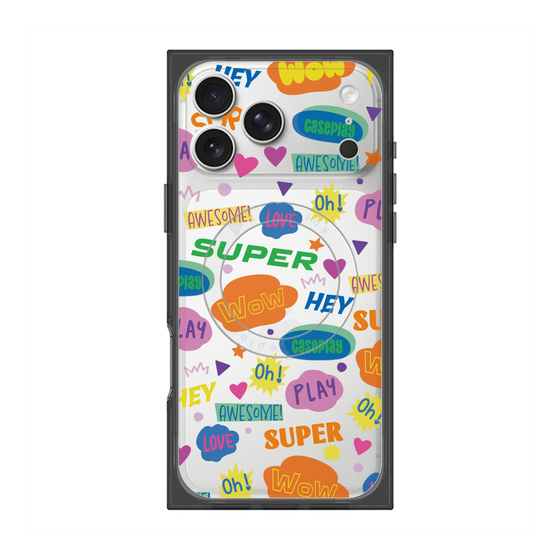 Premium Square Case with MagSafe［ Original - Colorful Moji ］