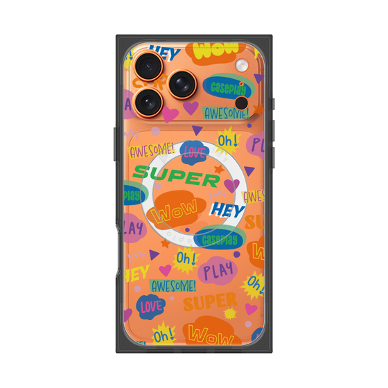 Premium Square Case with MagSafe［ Original - Colorful Moji ］