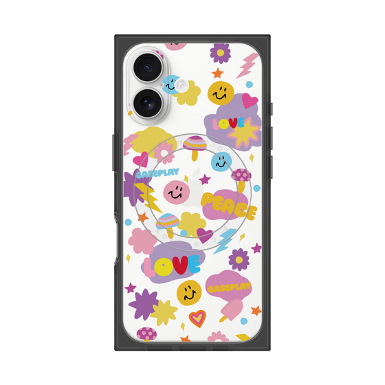 Premium Square Case with MagSafe［ Original - LOVE & PEACE ］