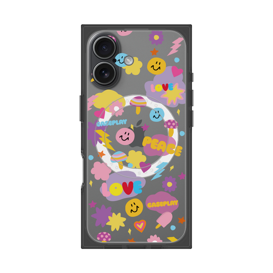 Premium Square Case with MagSafe［ Original - LOVE & PEACE ］