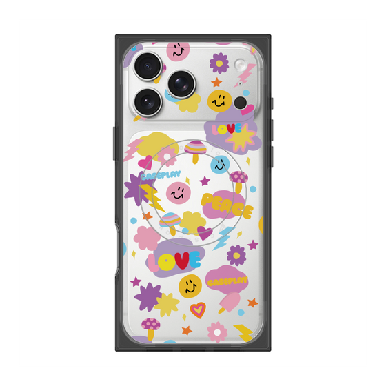 Premium Square Case with MagSafe［ Original - LOVE & PEACE ］