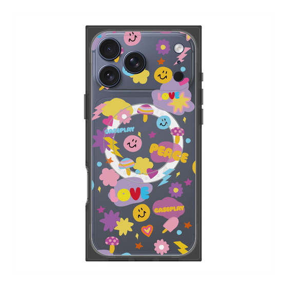 Premium Square Case with MagSafe［ Original - LOVE & PEACE ］