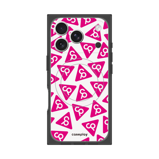 Premium Square Case with MagSafe［ Original - CASEPLAY Logo Mark - Pink ］