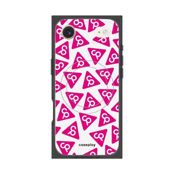 Premium Square Case with MagSafe［ Original - CASEPLAY Logo Mark - Pink ］
