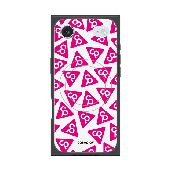 Premium Square Case with MagSafe［ Original - CASEPLAY Logo Mark - Pink ］
