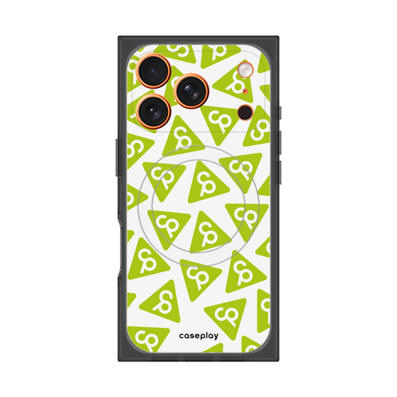 Premium Square Case with MagSafe［ Original - CASEPLAY Logo Mark - Green ］