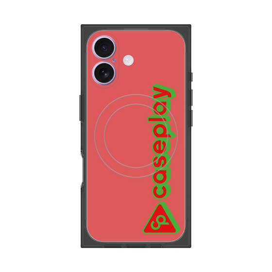 Premium Square Case with MagSafe［ Original - CASEPLAY Logotype - Red ］
