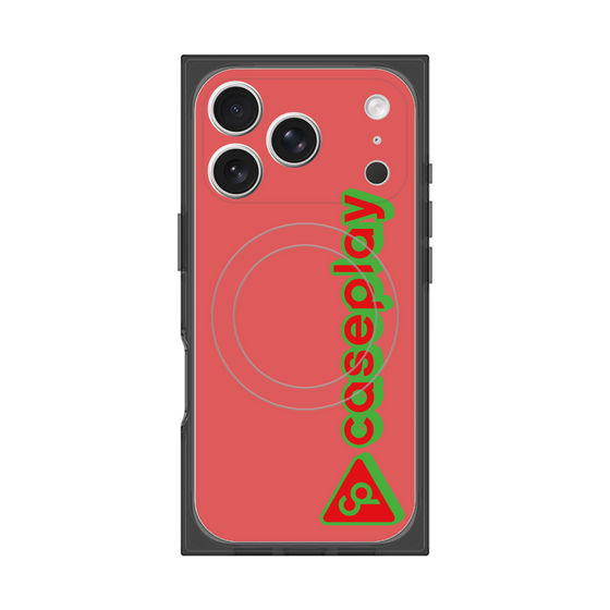 Premium Square Case with MagSafe［ Original - CASEPLAY Logotype - Red ］