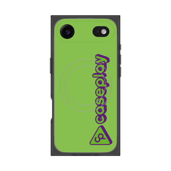Premium Square Case with MagSafe［ Original - CASEPLAY Logotype - Green ］
