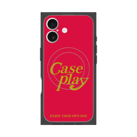 Premium Square Case with MagSafe［ Original - ENJOY YOUR OWN DAY - Red ］