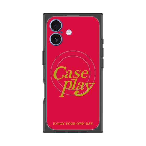 Premium Square Case with MagSafe［ Original - ENJOY YOUR OWN DAY - Red ］