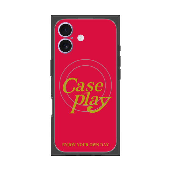 Premium Square Case with MagSafe［ Original - ENJOY YOUR OWN DAY - Red ］