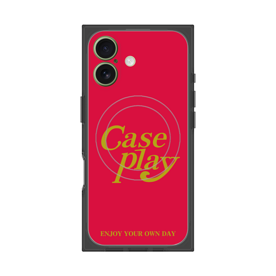 Premium Square Case with MagSafe［ Original - ENJOY YOUR OWN DAY - Red ］