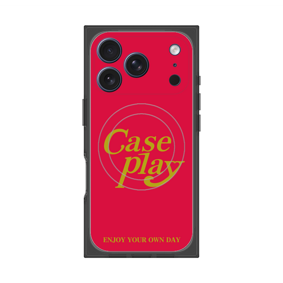 Premium Square Case with MagSafe［ Original - ENJOY YOUR OWN DAY - Red ］