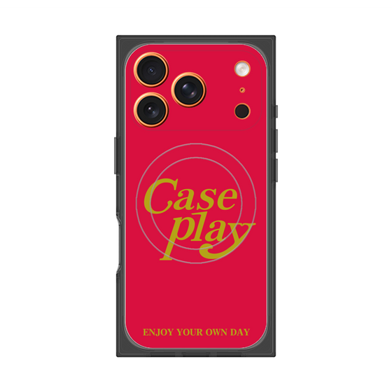 Premium Square Case with MagSafe［ Original - ENJOY YOUR OWN DAY - Red ］