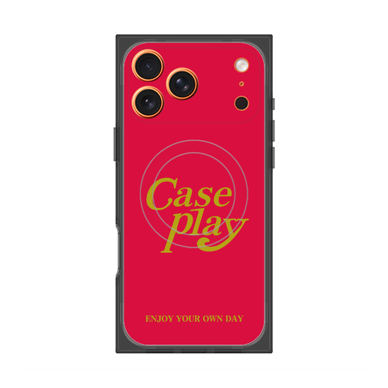 Premium Square Case with MagSafe［ Original - ENJOY YOUR OWN DAY - Red ］