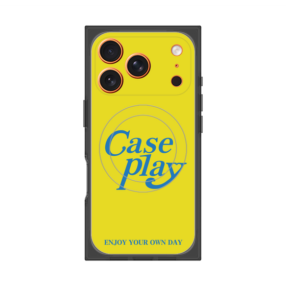 Premium Square Case with MagSafe［ Original - ENJOY YOUR OWN DAY - Yellow ］