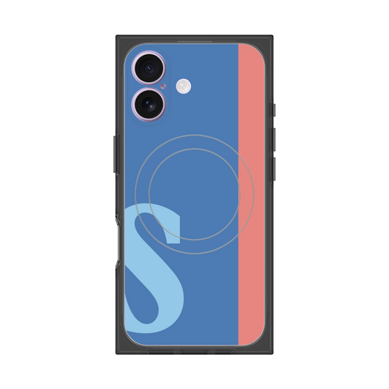 Premium Square Case with MagSafe［ Original - initial color line - S blue ］