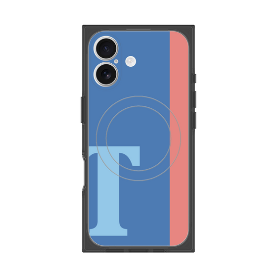 Premium Square Case with MagSafe［ Original - initial color line - T blue ］