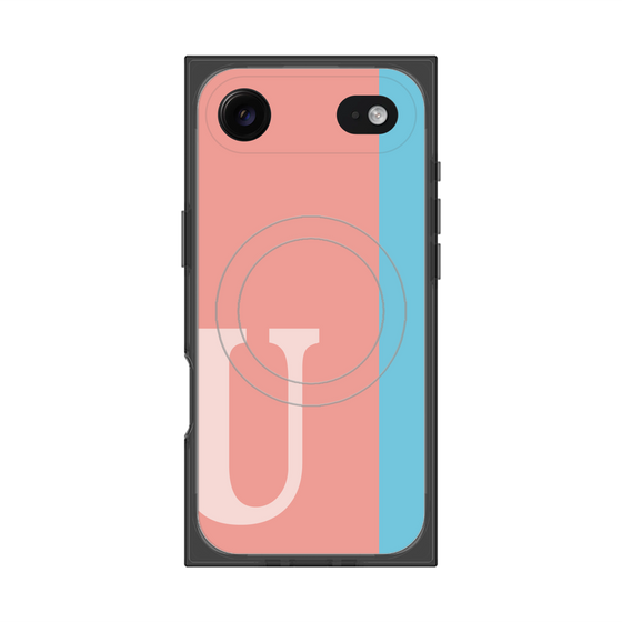 Premium Square Case with MagSafe［ Original - initial color line - U pink ］