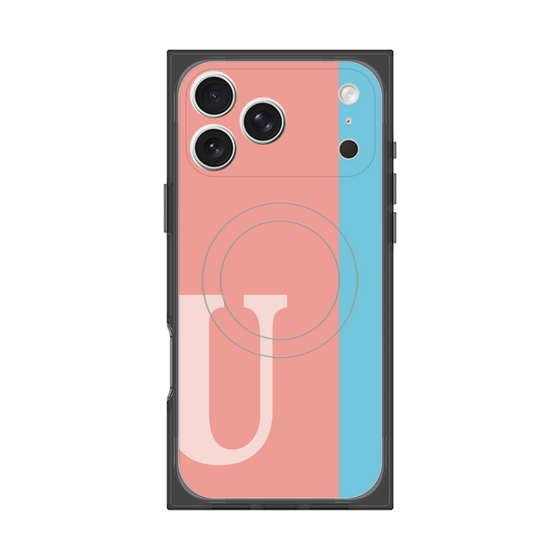 Premium Square Case with MagSafe［ Original - initial color line - U pink ］