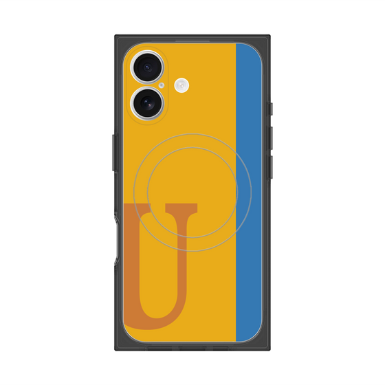 Premium Square Case with MagSafe［ Original - initial color line - U orange ］