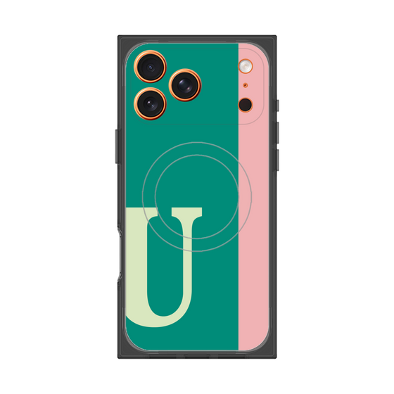 Premium Square Case with MagSafe［ Original - initial color line - U green ］