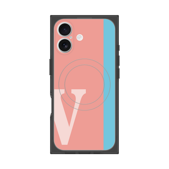 Premium Square Case with MagSafe［ Original - initial color line - V pink ］