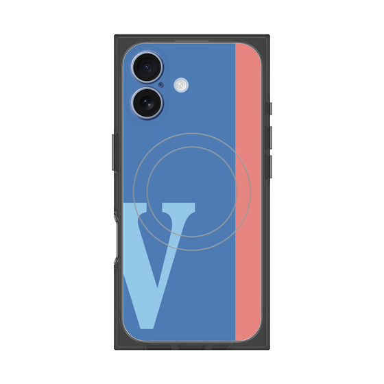 Premium Square Case with MagSafe［ Original - initial color line - V blue ］