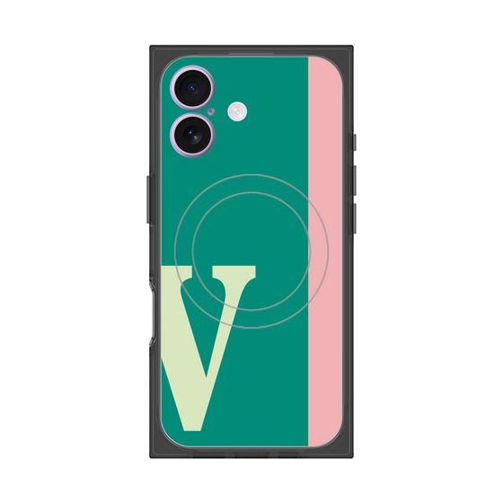 Premium Square Case with MagSafe［ Original - initial color line - V green ］