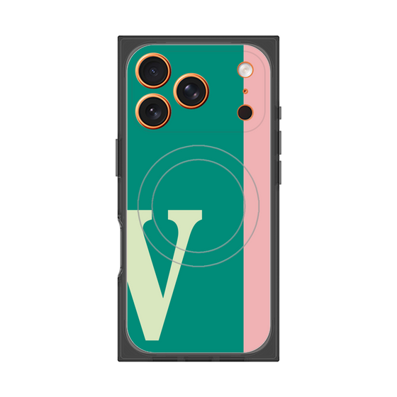 Premium Square Case with MagSafe［ Original - initial color line - V green ］