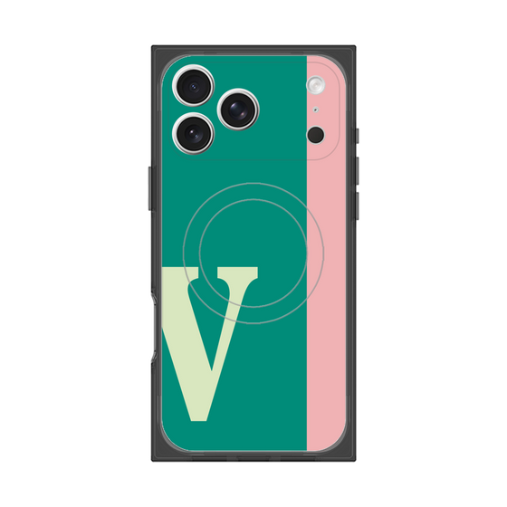 Premium Square Case with MagSafe［ Original - initial color line - V green ］