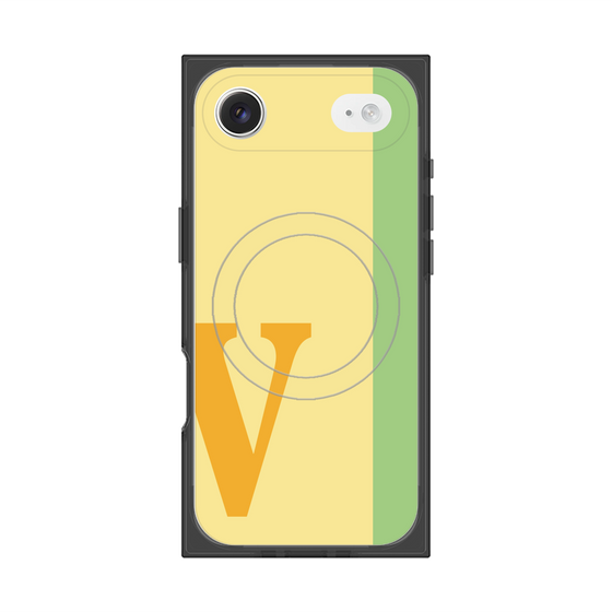 Premium Square Case with MagSafe［ Original - initial color line - V yellow ］
