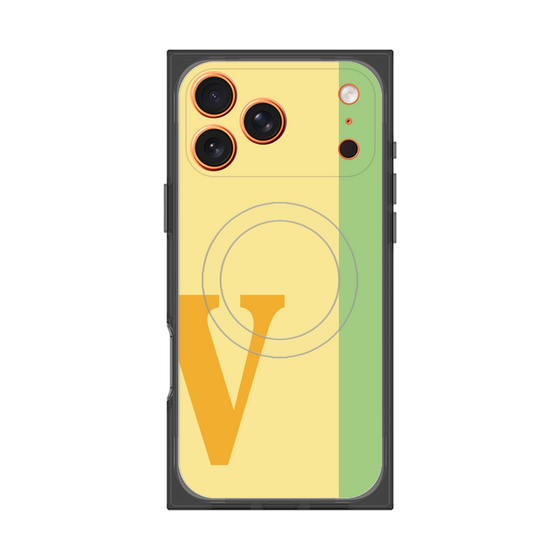 Premium Square Case with MagSafe［ Original - initial color line - V yellow ］