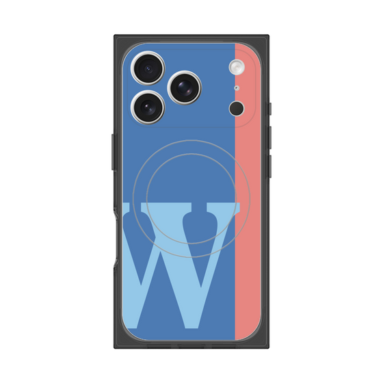 Premium Square Case with MagSafe［ Original - initial color line - W blue ］