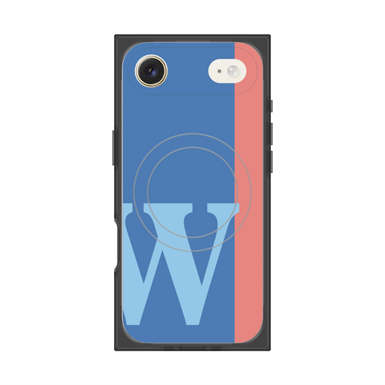 Premium Square Case with MagSafe［ Original - initial color line - W blue ］