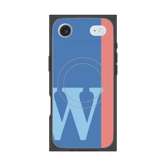 Premium Square Case with MagSafe［ Original - initial color line - W blue ］