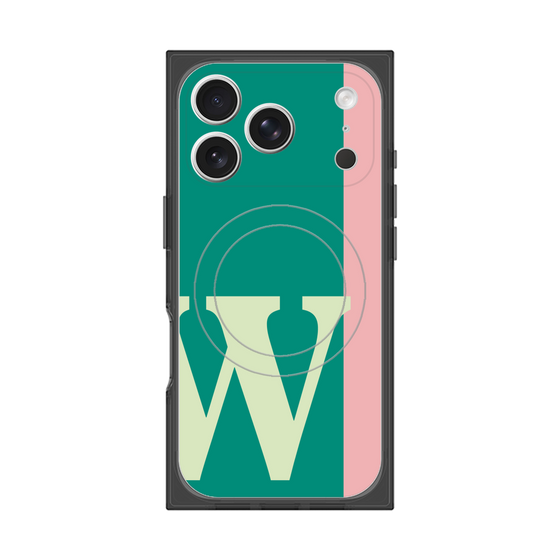 Premium Square Case with MagSafe［ Original - initial color line - W green ］